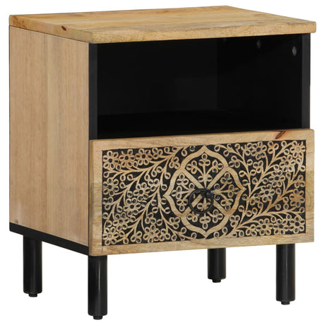 Vidaxl nachtkastje 40x33x46 cm massief mangohout