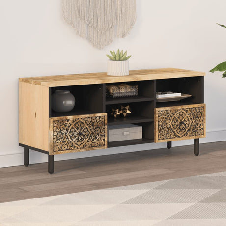 Vidaxl tv-meubel 100x33x46 cm massief mangohout