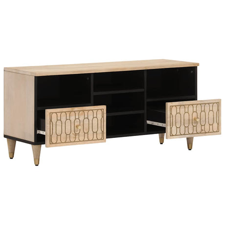 Vidaxl tv-meubel 100x33x46 cm massief mangohout