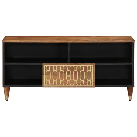 Vidaxl tv-meubel 100x33x46 cm massief mangohout