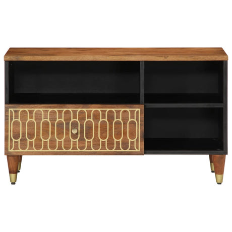 Vidaxl tv-meubel 80x33x46 cm massief mangohout