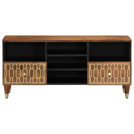Vidaxl tv-meubel 100x33x46 cm massief mangohout