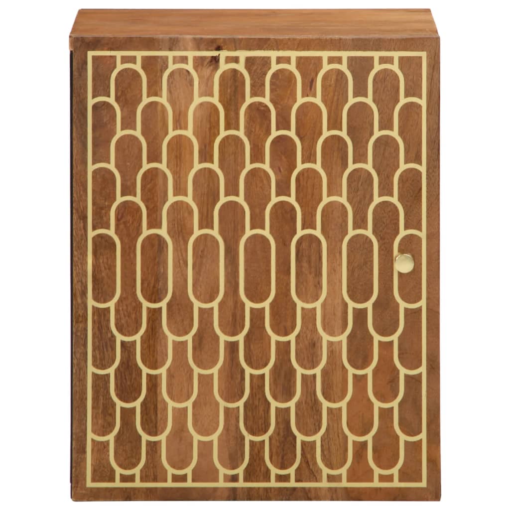 Vidaxl badkamerwandkast 38x33x48 cm massief mangohout