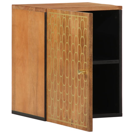 Vidaxl badkamerwandkast 38x33x48 cm massief mangohout