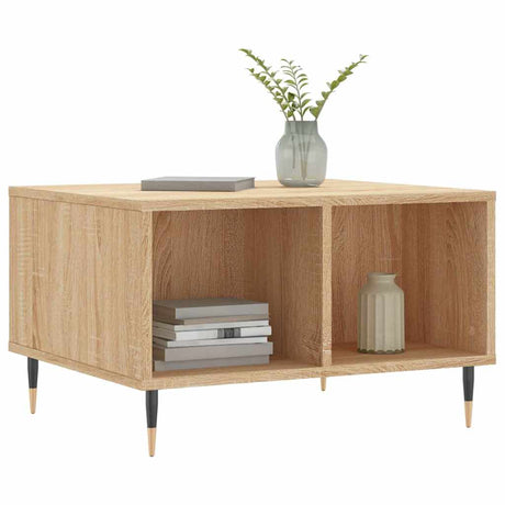 Vidaxl salontafel 60x50x36,5 cm bewerkt hout sonoma eikenkleurig