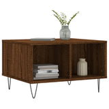 Vidaxl salontafel 60x50x36,5 cm bewerkt hout bruin eikenkleur