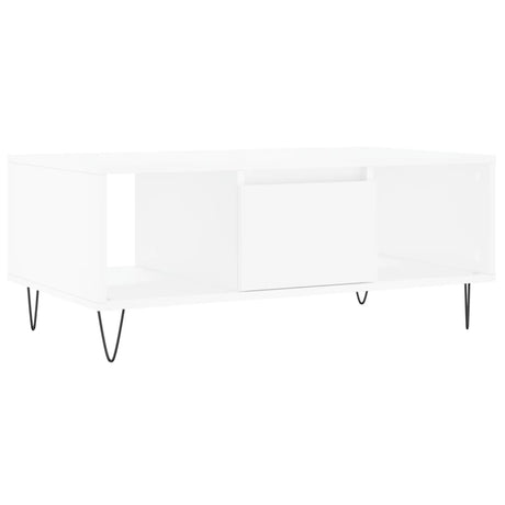Vidaxl salontafel 90x50x36,5 cm bewerkt hout wit