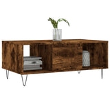 Vidaxl salontafel 90x50x36,5 cm bewerkt hout gerookt eikenkleurig