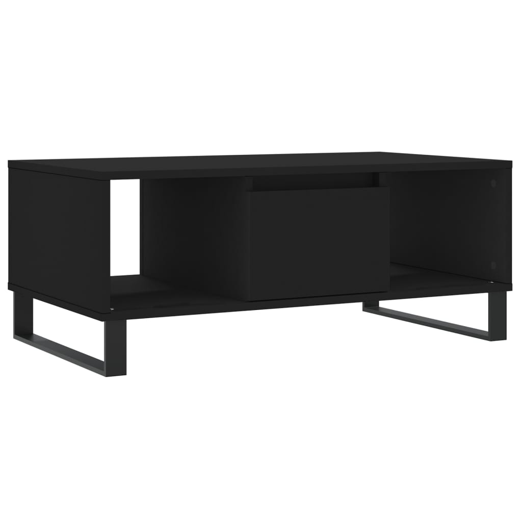 Vidaxl salontafel 90x50x36,5 cm bewerkt hout zwart
