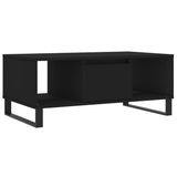 Vidaxl salontafel 90x50x36,5 cm bewerkt hout zwart