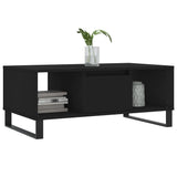 Vidaxl salontafel 90x50x36,5 cm bewerkt hout zwart