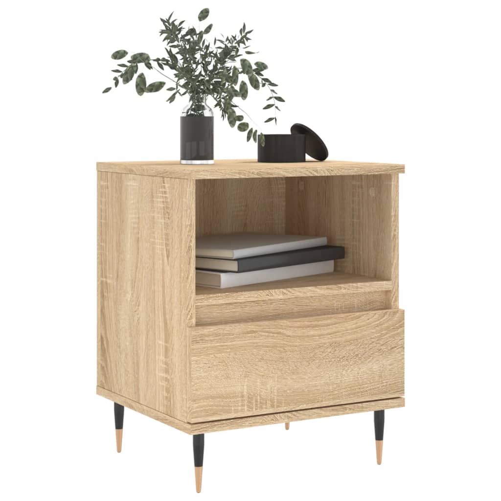 Vidaxl nachtkastjes 2 st 40x35x50 cm sonoma eikenkleurig