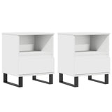 Vidaxl nachtkastjes 2 st 40x35x50 cm bewerkt hout wit