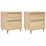 Vidaxl nachtkastjes 2 st 40x35x50 cm sonoma eikenkleurig