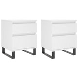 Vidaxl nachtkastjes 2 st 40x35x50 cm bewerkt hout wit