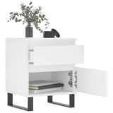 Vidaxl nachtkastjes 2 st 40x35x50 cm bewerkt hout wit