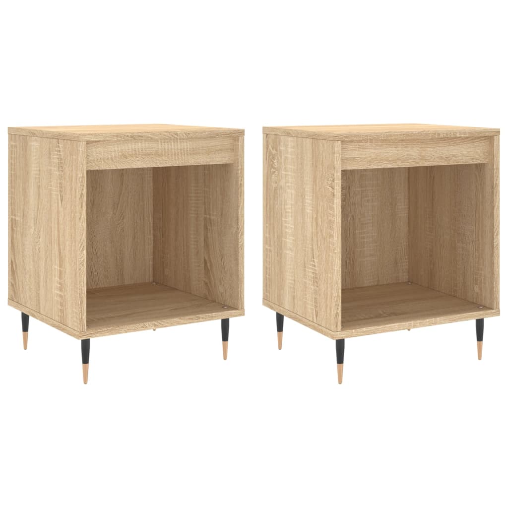 Vidaxl nachtkastjes 2 st 40x35x50 cm sonoma eikenkleurig