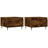 Vidaxl salontafels 2 st 50x46x35 cm bewerkt hout gerookt eikenkleurig