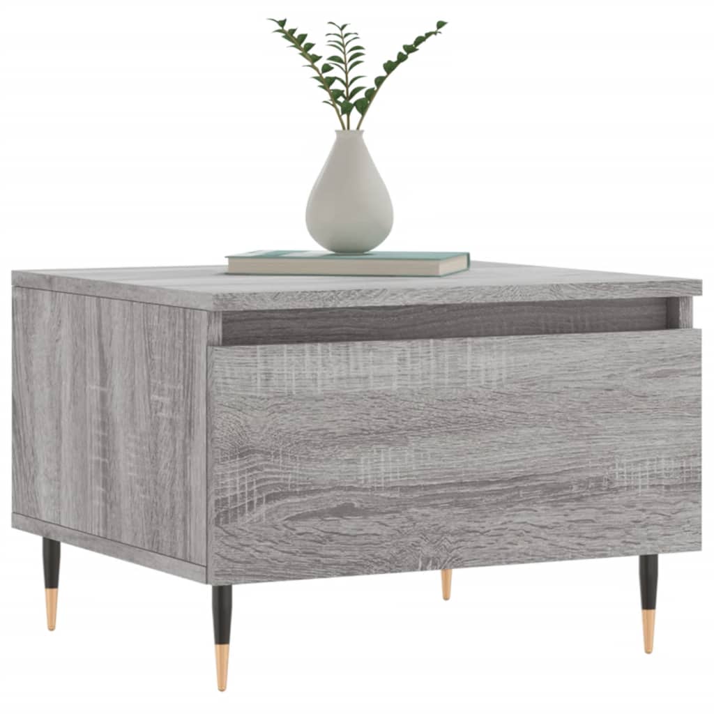 Vidaxl salontafels 2 st 50x46x35 cm bewerkt hout grijs sonoma eiken