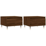 Vidaxl salontafels 2 st 50x46x35 cm bewerkt hout bruin eikenkleur