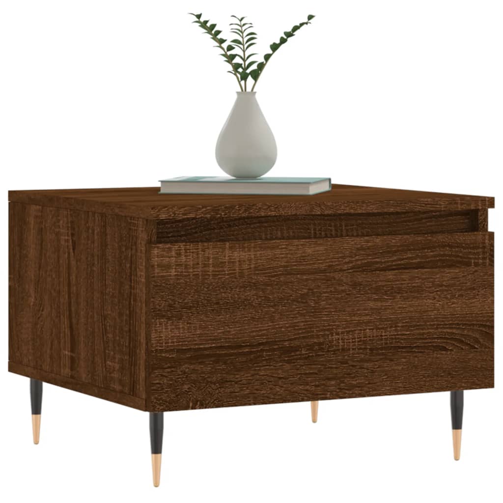 Vidaxl salontafels 2 st 50x46x35 cm bewerkt hout bruin eikenkleur