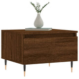 Vidaxl salontafels 2 st 50x46x35 cm bewerkt hout bruin eikenkleur