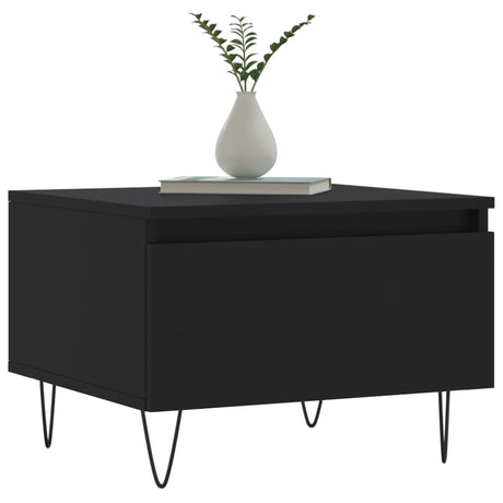 Vidaxl salontafels 2 st 50x46x35 cm bewerkt hout zwart