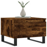 Vidaxl salontafels 2 st 50x46x35 cm bewerkt hout gerookt eikenkleurig