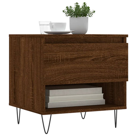 Vidaxl salontafels 2 st 50x46x50 cm bewerkt hout bruin eikenkleur