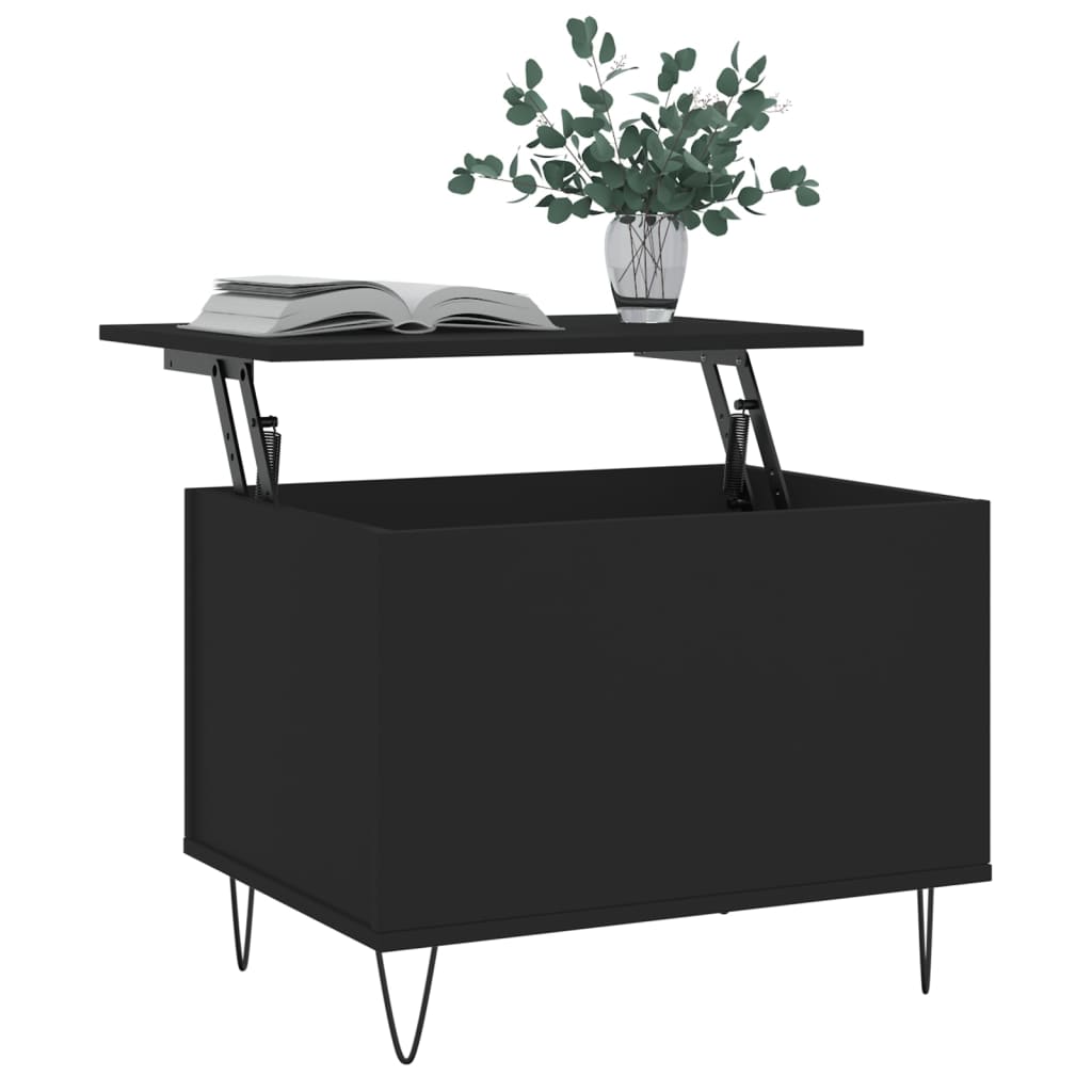 Vidaxl salontafel 60x44,5x45 cm bewerkt hout zwart