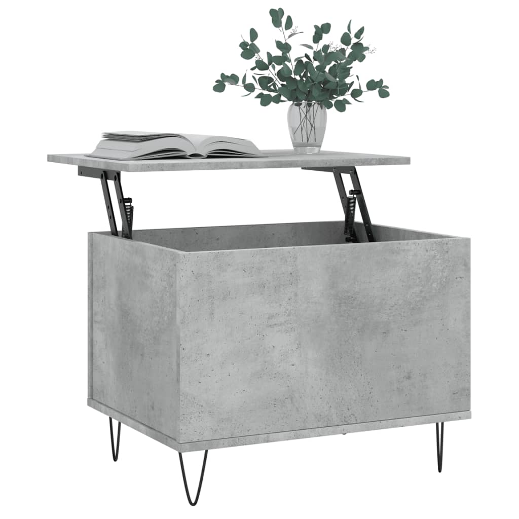Vidaxl salontafel 60x44,5x45 cm bewerkt hout betongrijs