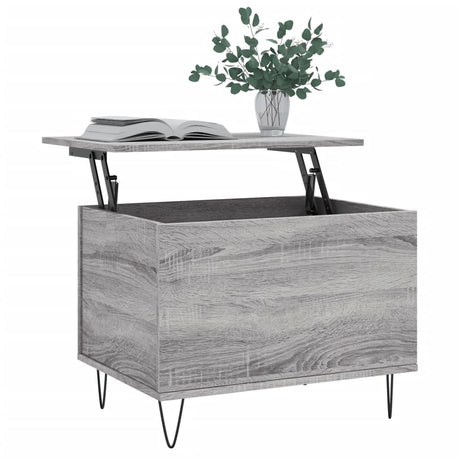 Vidaxl salontafel 60x44,5x45 cm bewerkt hout grijs sonoma eikenkleurig