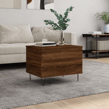 Vidaxl salontafel 60x44,5x45 cm bewerkt hout bruin eikenkleur