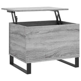 Vidaxl salontafel 60x44,5x45 cm bewerkt hout grijs sonoma eikenkleurig
