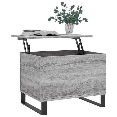 Vidaxl salontafel 60x44,5x45 cm bewerkt hout grijs sonoma eikenkleurig