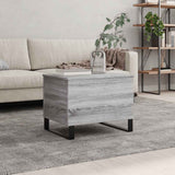 Vidaxl salontafel 60x44,5x45 cm bewerkt hout grijs sonoma eikenkleurig