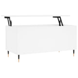 Vidaxl salontafel 90x44,5x45 cm bewerkt hout wit