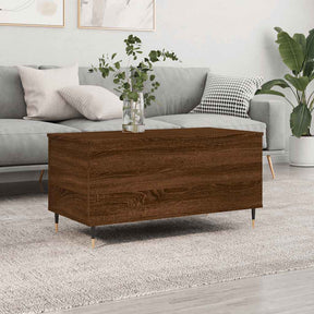 Vidaxl salontafel 90x44,5x45 cm bewerkt hout bruin eikenkleur