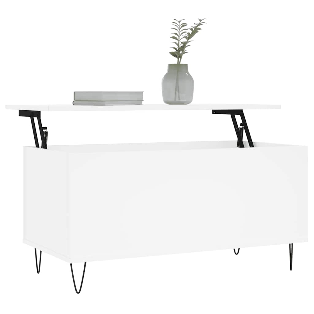 Vidaxl salontafel 90x44,5x45 cm bewerkt hout wit