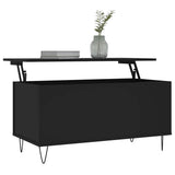 Vidaxl salontafel 90x44,5x45 cm bewerkt hout zwart