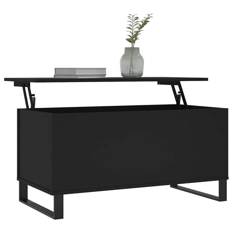 Vidaxl salontafel 90x44,5x45 cm bewerkt hout zwart