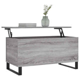 Vidaxl salontafel 90x44,5x45 cm bewerkt hout grijs sonoma eikenkleurig