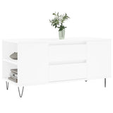 Vidaxl salontafel 102x44,5x50 cm bewerkt hout wit