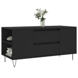 Vidaxl salontafel 102x44,5x50 cm bewerkt hout zwart