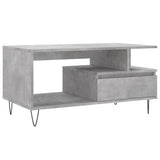 Vidaxl salontafel 90x49x45 cm bewerkt hout betongrijs
