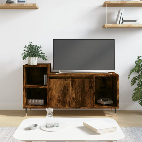 Vidaxl tv-meubel 100x35x55 cm bewerkt hout gerookt eikenkleurig
