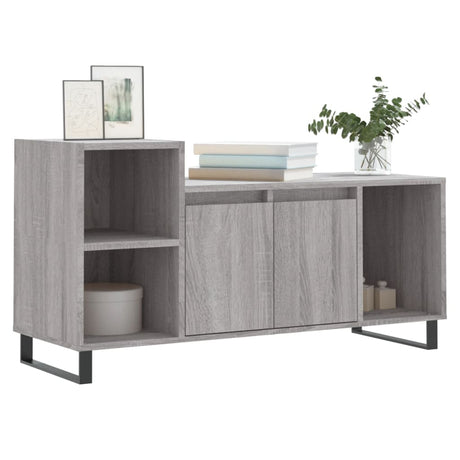 Vidaxl tv-meubel 100x35x55 cm bewerkt hout grijs sonoma eikenkleurig