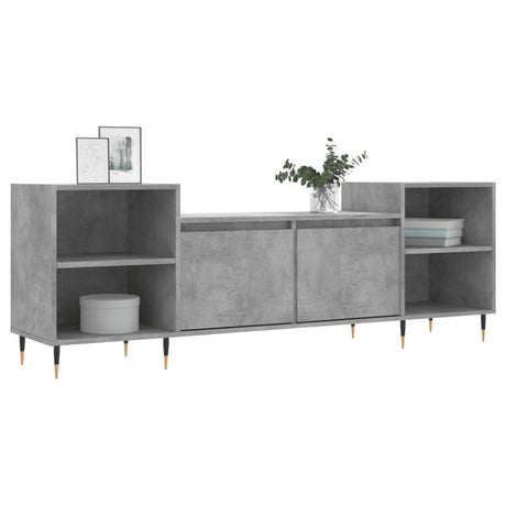 Vidaxl tv-meubel 160x35x55 cm bewerkt hout betongrijs