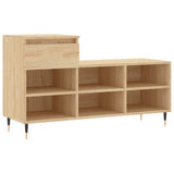 VidaXL Schuhschrank 102x36x60 cm Holzwerkstoff Sonoma-Eiche