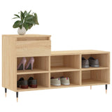 VidaXL Schuhschrank 102x36x60 cm Holzwerkstoff Sonoma-Eiche